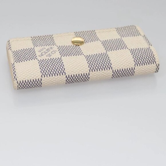 LOUIS VUITTON Damier Azur Multi Cles 4 Key Case N60020 LV Auth BD247 - Picture 6 of 16